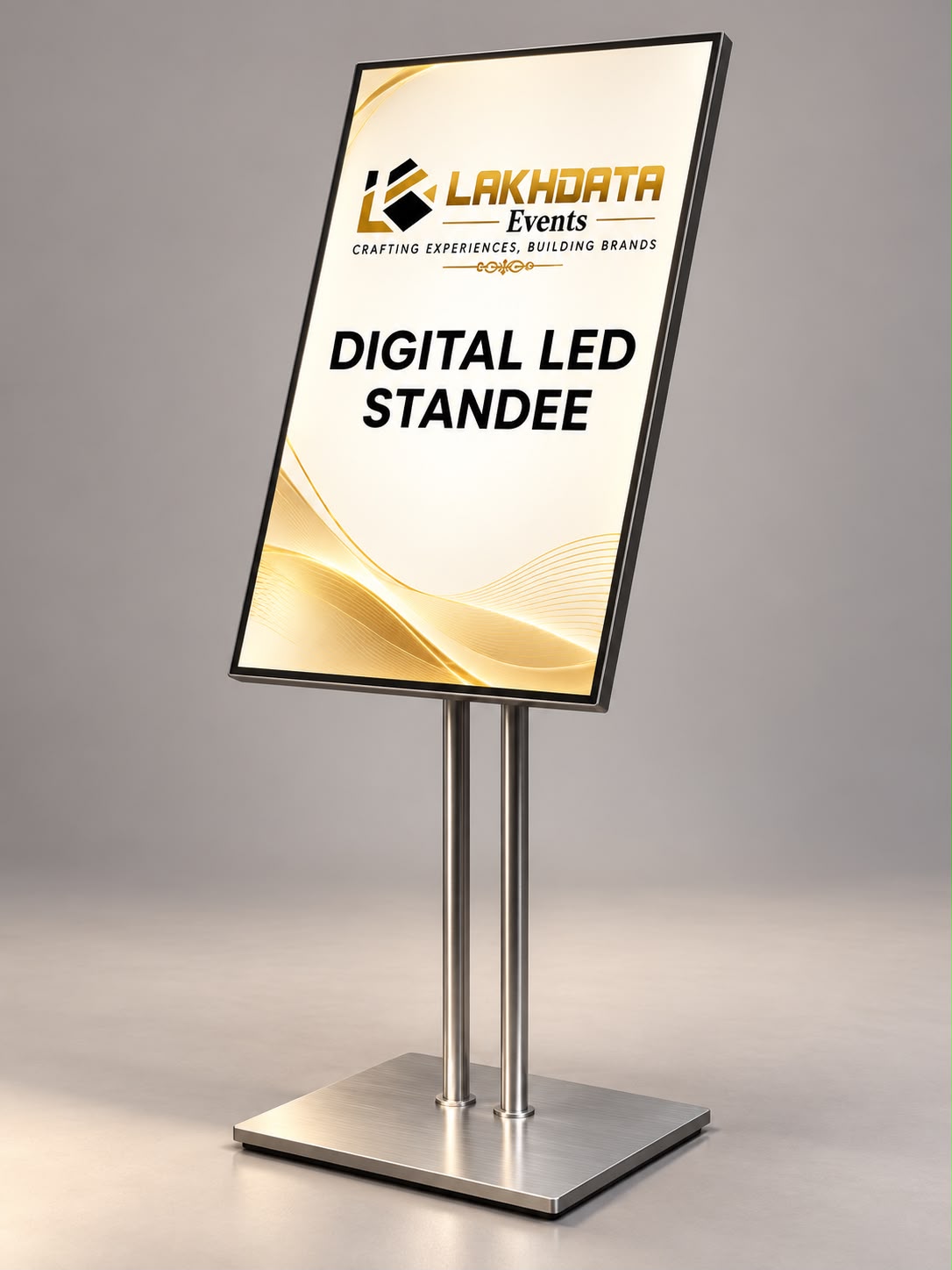 DIGITAL LED STANDEE with SS Stand